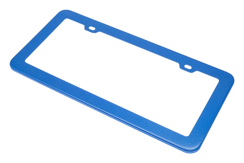 Creathome 2PCs Stainless Steel License Plate Frames with Shining Blue Color - Image 3